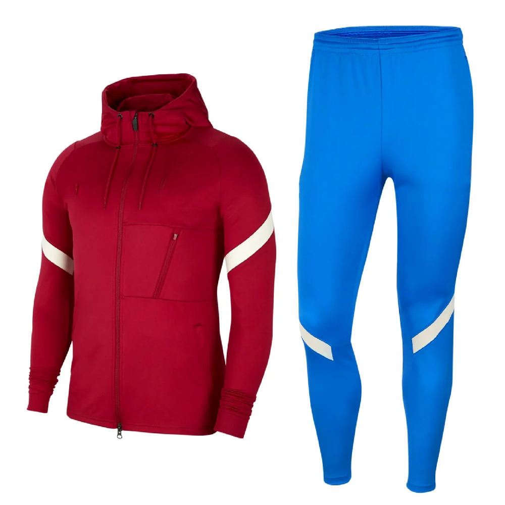 Improvment Sports Custom Mens Soccer Tracksuits Youth Football Tracksuit 100% Polyester Training Uniform Soccer Sportswear Half Zipper Tracksuits